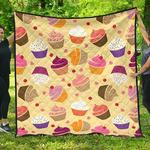 cake cupcake heart cherry pattern dhcdhc dt1910 quilt blanket d2315733
