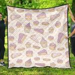 cakes pies tarts muffins and edhcirs purple blueberry topping pattern dhcdhc dt1910 quilt blanket