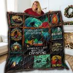 camping bigfoot red 3d customized quilt d2315223