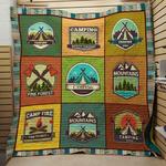 camping fire time to rest quilt d2386402