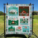 camping have an adventure quilt blanket great customized blanket gifts for birthday christmas