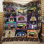 camping vans halloween blanket th1909 quilt d2356716