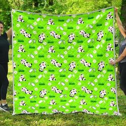 Cartoon Daisy And Cow Cl17100173Mdq Quilt Blanket