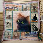 cat bike quilt d2386374