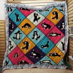 cat cat loves yoga quilt blanket dhc020120656td d2358362