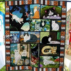 Cat Cat Make Me Happy Quilt Blanket Dhc020120666Td