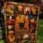 cat when witches go riding and black cats are seen its near halloween clh1610003q quilt blanket