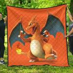 charizard gift for pokemon fan quilt d2384950