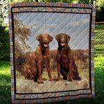 chesapeake bay retriever cl10100090mdq quilt blanket d2381032
