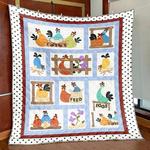 chicken party pkt200608 quilt blanket d2380741