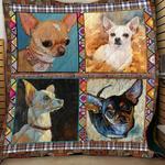 chihuahua dogs quilt blanket a189 d2322139