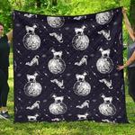 chihuahua space helmet astronaut pattern dhcdhc dt1910 quilt blanket d2316190