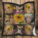 chihuahua sunflower rise and shine quilt blanket great customized blanket gifts for birthday