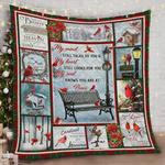 christmas cardinal my heart still looks for you but my soul knows you are at peace quilt blanket