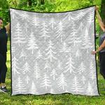 christmas tree winter forest pattern dhcdhc dt1910 quilt blanket d2316175