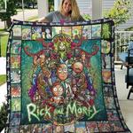cn adult swim rick and morty quilt blanket gift for birthday christmas d2324722