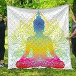 colorful buddha lotus cl17100187mdq quilt blanket d2381201
