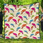 colorful chameleon lizard pattern dhcdhc dt1910 quilt blanket d2316569