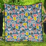 colorful mushroom design pattern dhcdhc dt1910 quilt blanket d2316171