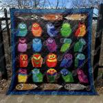 colorful owls clt150613 quilt blanket d2381183