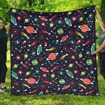 colorful space pattern planet star dhcdhc dt1910 quilt blanket d2316174
