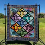 colorful turtle 02 dhckl0909 quilt blanket d2316307