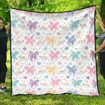 colorful unicorn rainbow heart pattern dhcdhc dt1910 quilt blanket d2316299
