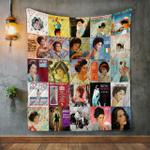 connie francis style two album covers quilt blanket d2355717