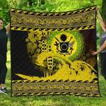 cook islands wave yellow design jfj quilt vob d2387519