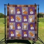 corgi dog dhckl0909 quilt blanket d2316592