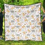 corgi dog pattern dhcdhc dt1910 quilt blanket d2316269