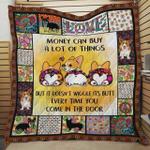 corgi money can buy a lot of things quilt blanket great customized blanket gifts for birthday