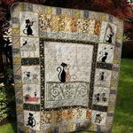 couple cat on the balcony quilt blanket quilt d2323446