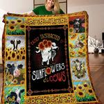 cow and sunflower quilt blanket c9b250306hd d2316474