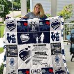 cowboys to my daughter love dad quilt d2385400