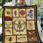 crazy and strong bee queen quilt blanket great customized blanket gifts for birthday christmas