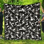 crow illustration pattern dhcdhc dt1910 quilt blanket d2316624