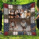 cute australian shepherd pets dog blanket th1807 quilt d2358022