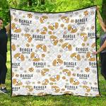 cute beagle dog pattern background dhcdhc dt1910 quilt blanket d2316733