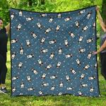 cute boston terrier dog spattern dhcdhc dt1910 quilt blanket d2316644