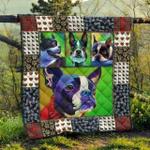cute boston terrier pets dog blanket th1807 quilt d2357719