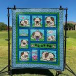 cute dog 02 dhcld0909 quilt blanket d2316147