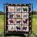 cute dog 09 dhcld0909 quilt blanket d2316884