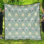 cute hamster cheese pattern dhcdhc dt1910 quilt blanket d2316184