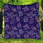 cute owls pattern boho style ornament dhcdhc dt1910 quilt blanket d2316337