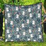 cute rabbit pattern dhcdhc dt1910 quilt blanket d2316638