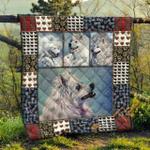 cute samoyed pets dog blanket th1807 quilt d2318212