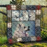 cute samoyed pets dog quilt blanket d2350039