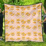 cute shiba inu dog pattern dhcdhc dt1910 quilt blanket d2316517