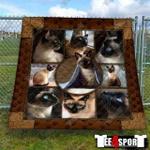 cute siamese cat lovers dhcdhc nt2410 quilt blanket d2316841